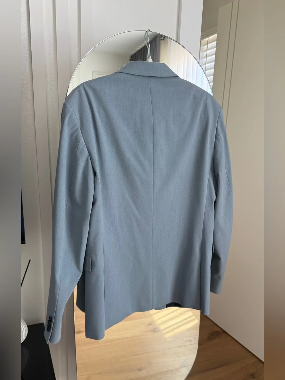 Zara Men's Light Gray Blazer Jacket Suit